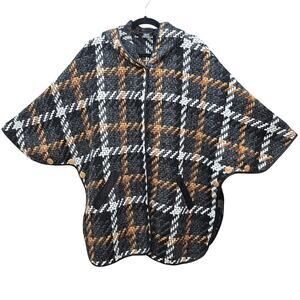 Michael Tyler Chunky Knit Poncho Sweater Womens Medium Bohemian Boho Lagenlook